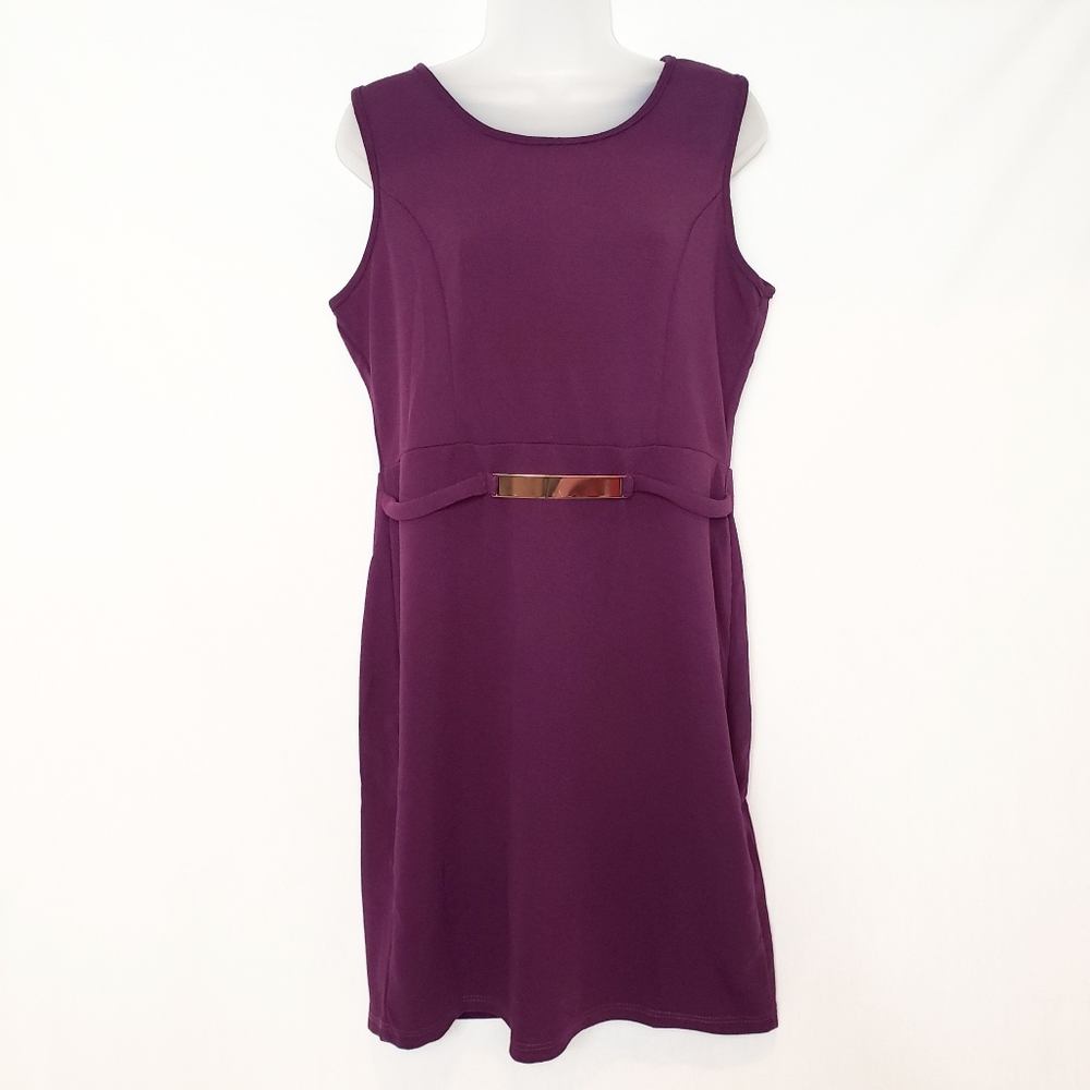 Sleeveless Purple Dress Extra Large
